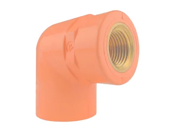Joelho 90° fêmea/fêmea com adaptador para bico
