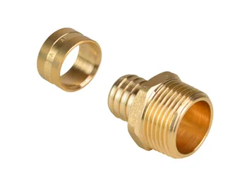 Conector macho metálico