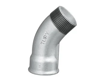 Curva 45º Macho e Fêmea Galvanizado BSP