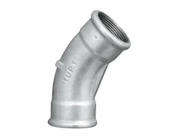 Curva Fêmea 45º Galvanizada BSP